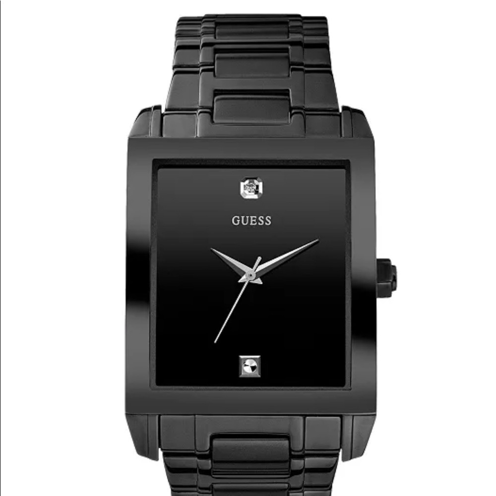 Guess black steel watch needs battery